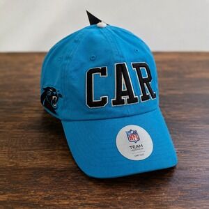 NFL Carolina Panthers Hat Mens Blue CAR Embroidered Adjustable Strapback Cap NEW